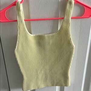 Aritzia Yellow Tank Top
